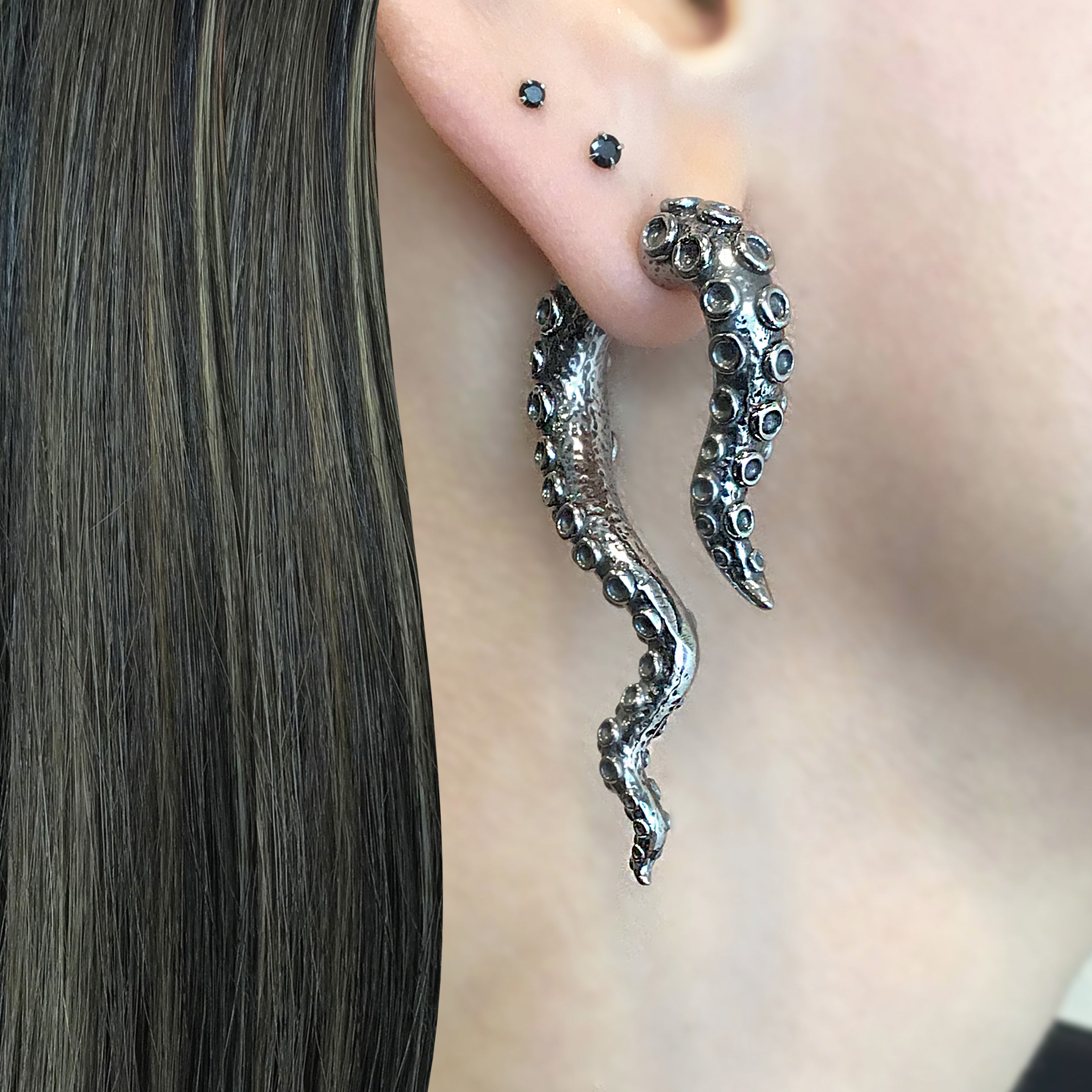 Octopus tentacle ear jacket