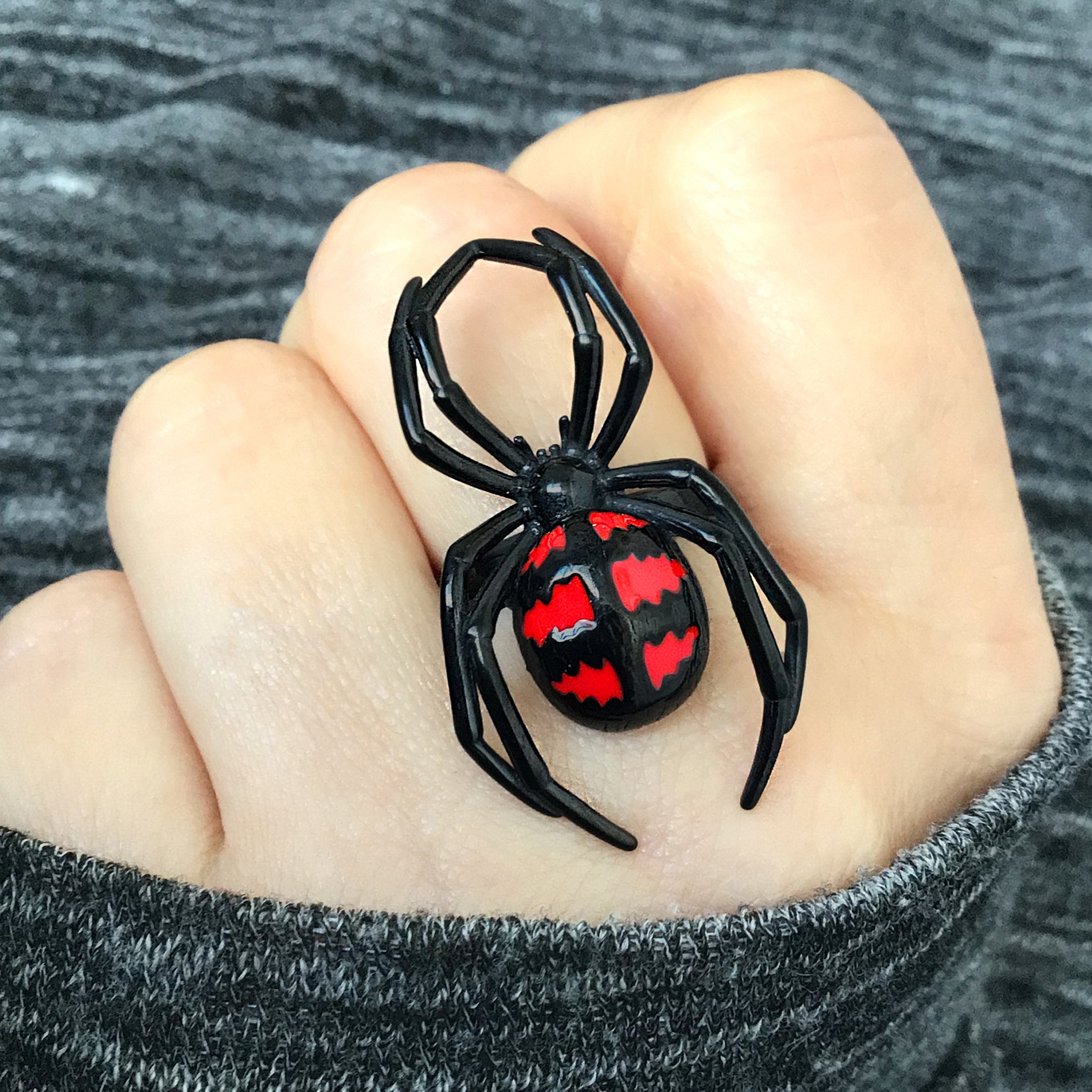 Spider ring in Black