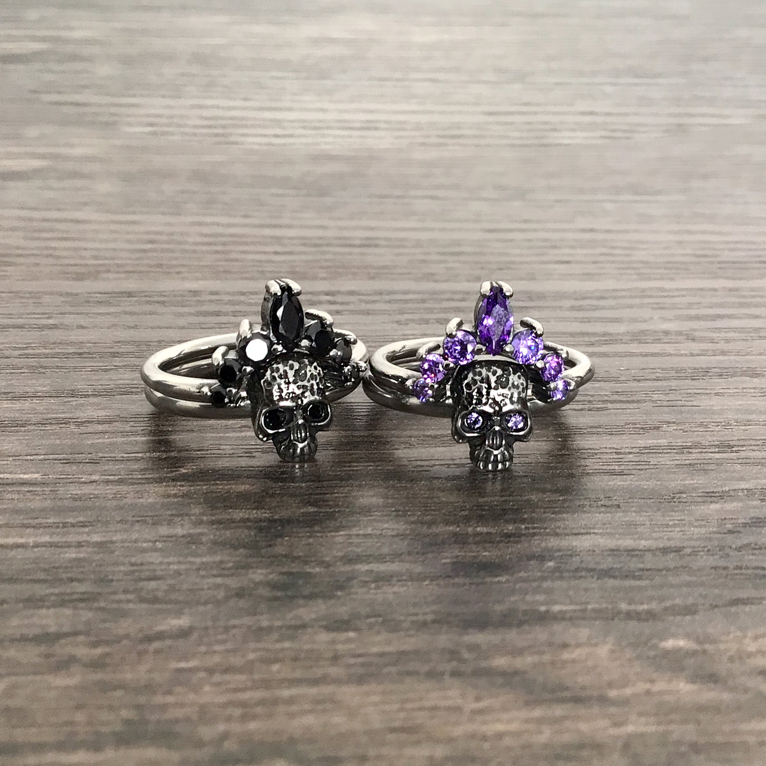 Skull with Halo 2 rings set