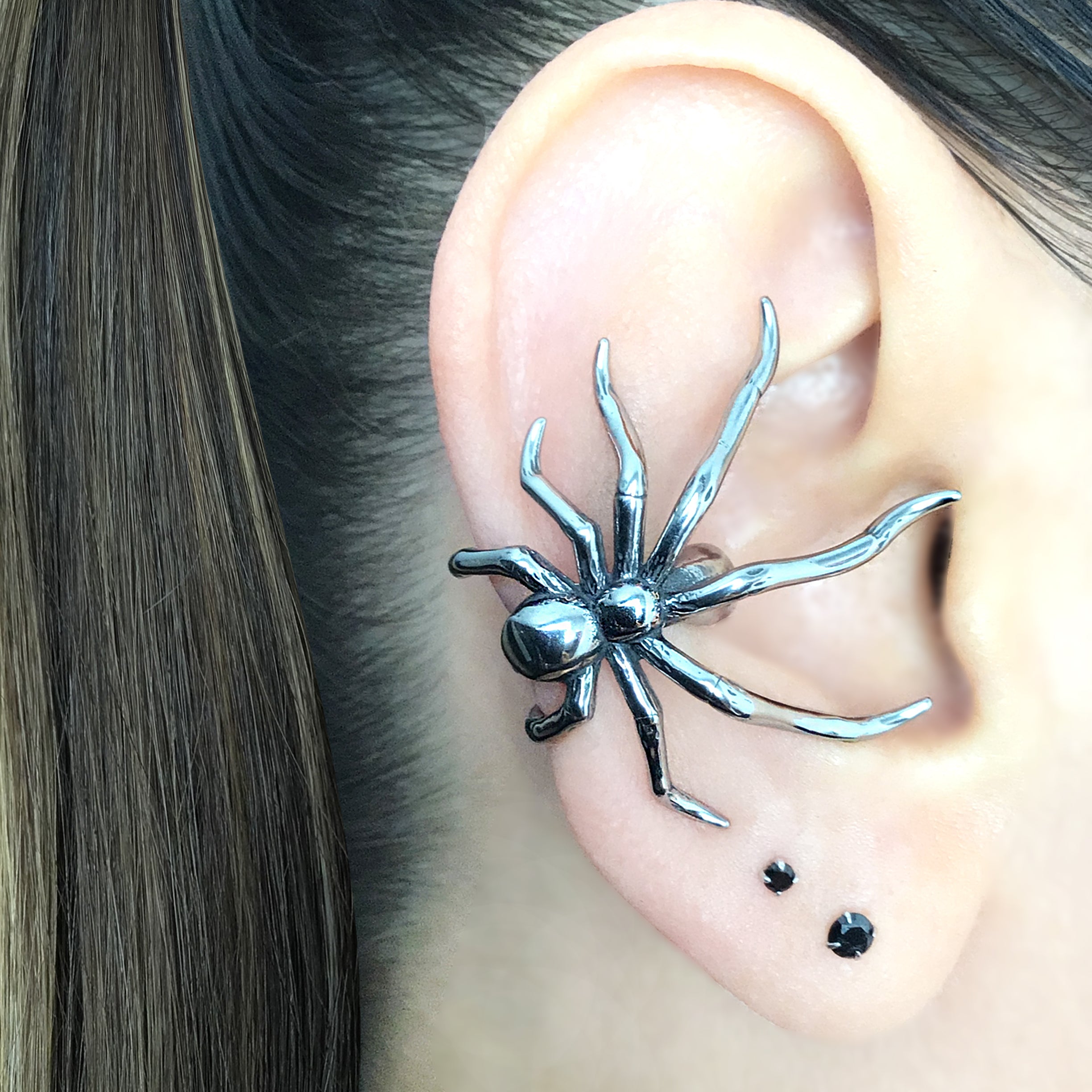 Gothic Spider Ear Cuff