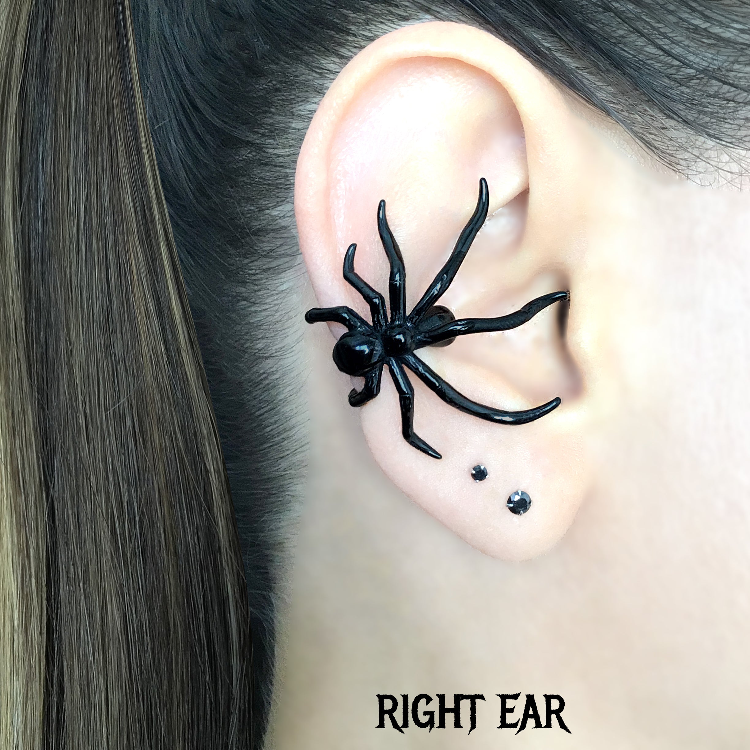 Gothic Spider Ear Cuff