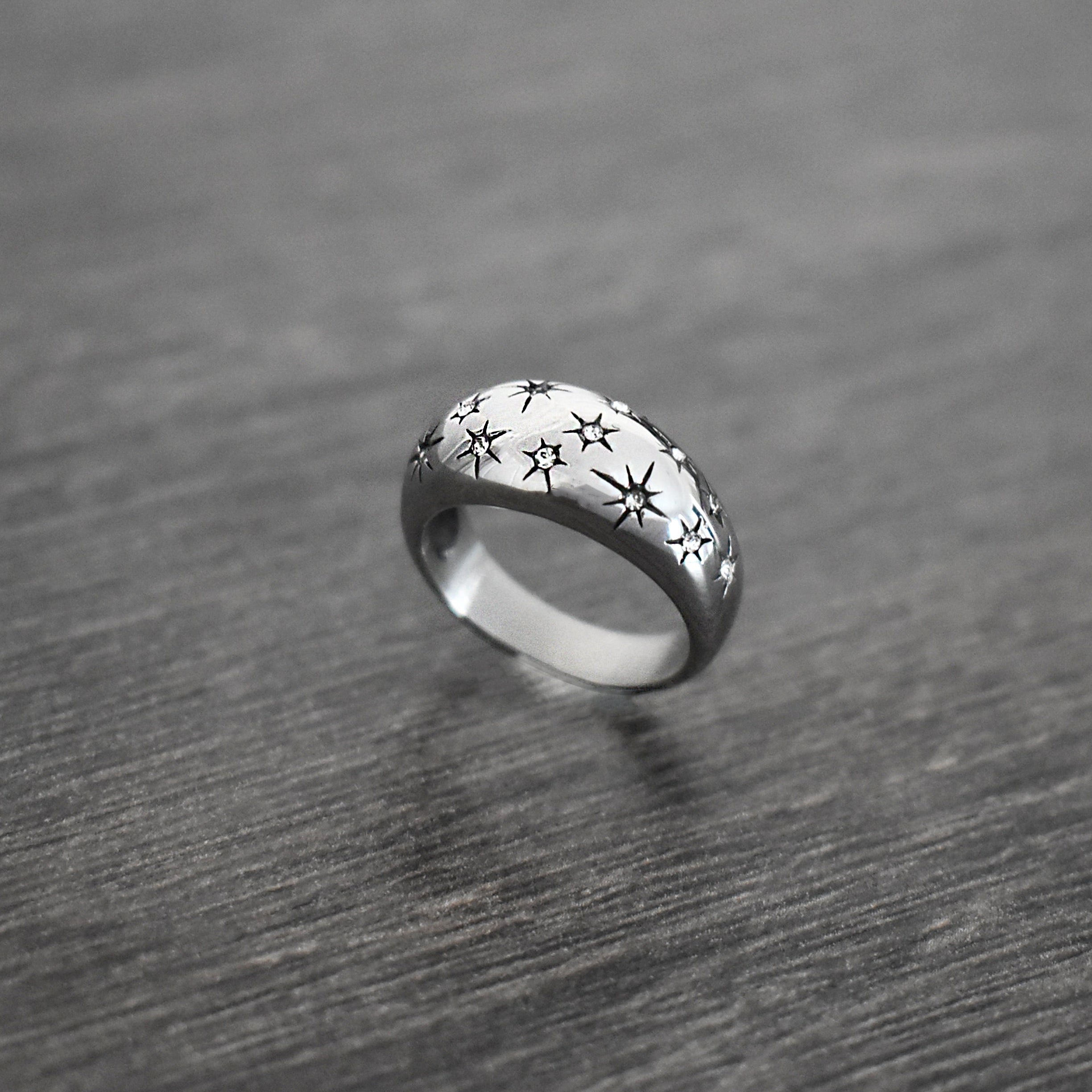 Star Studded Dome Ring