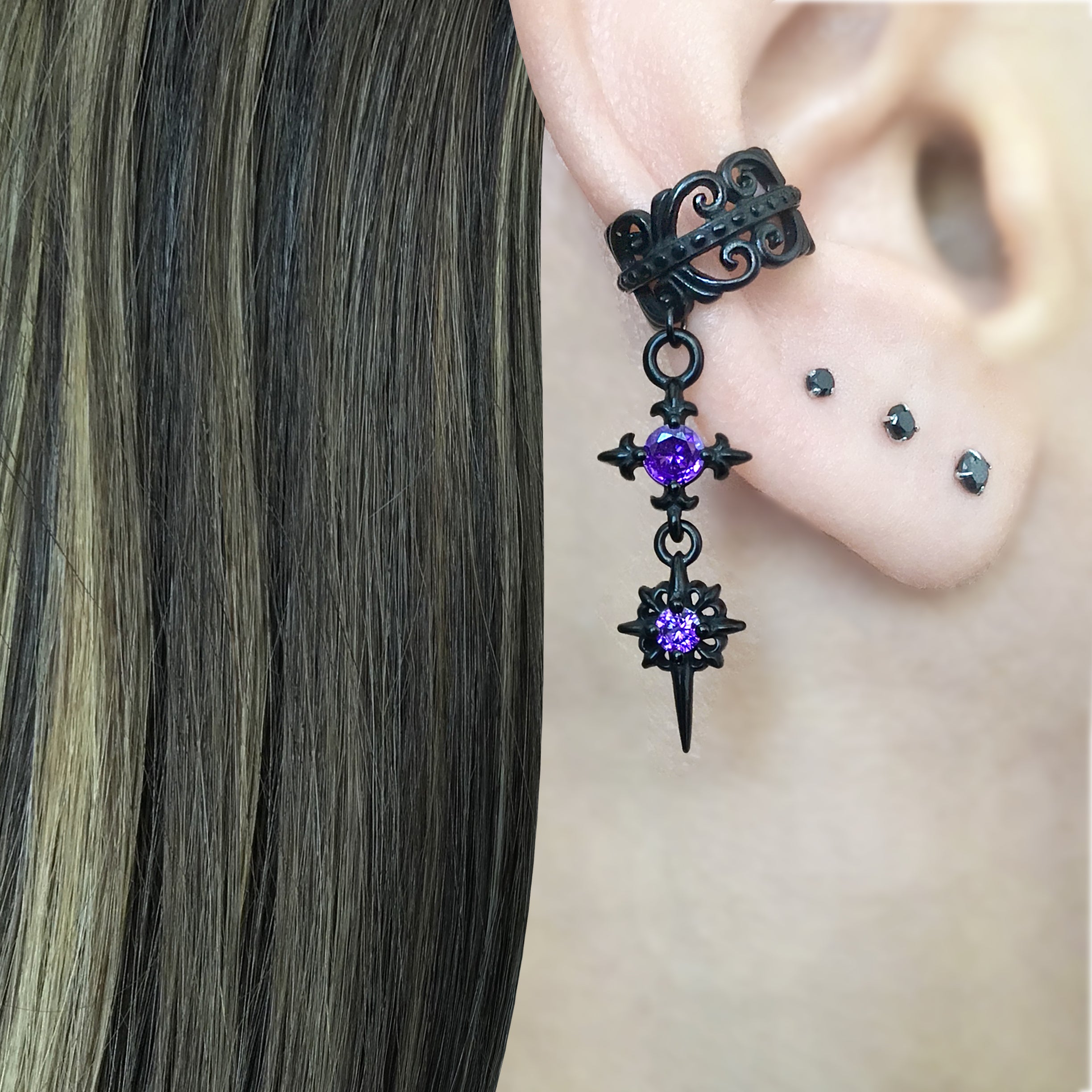 Starburst ear cuff