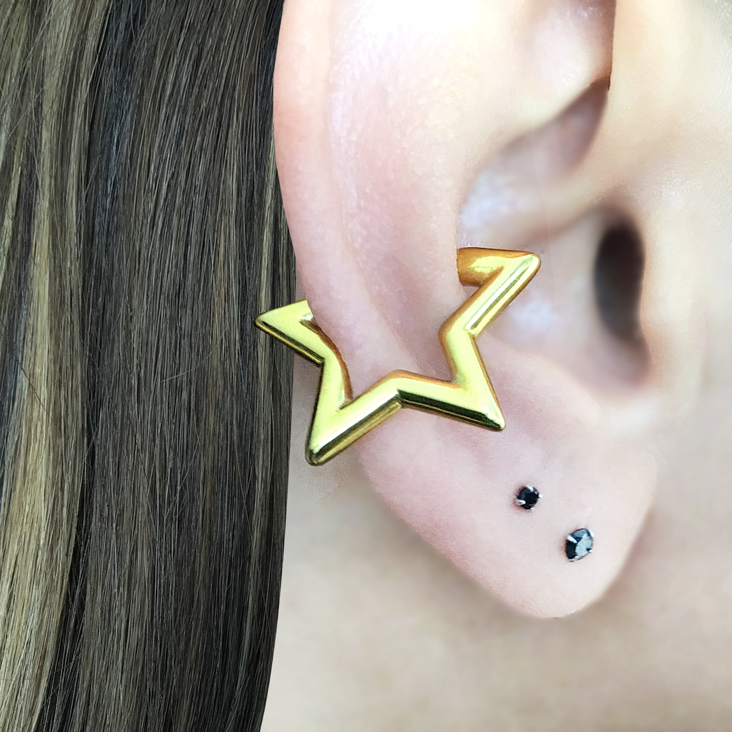Star Ear Cuff no piercing