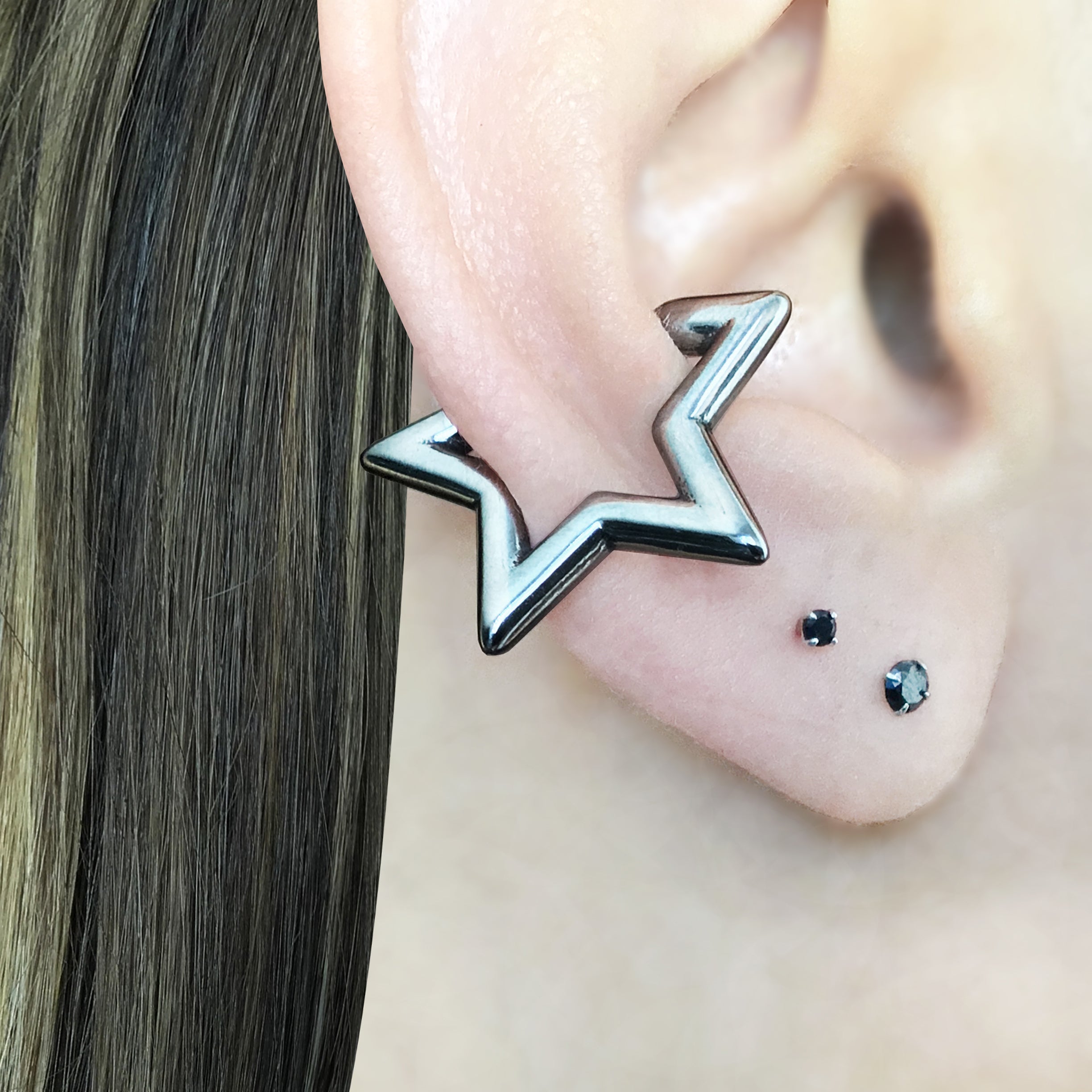 Star Ear Cuff no piercing