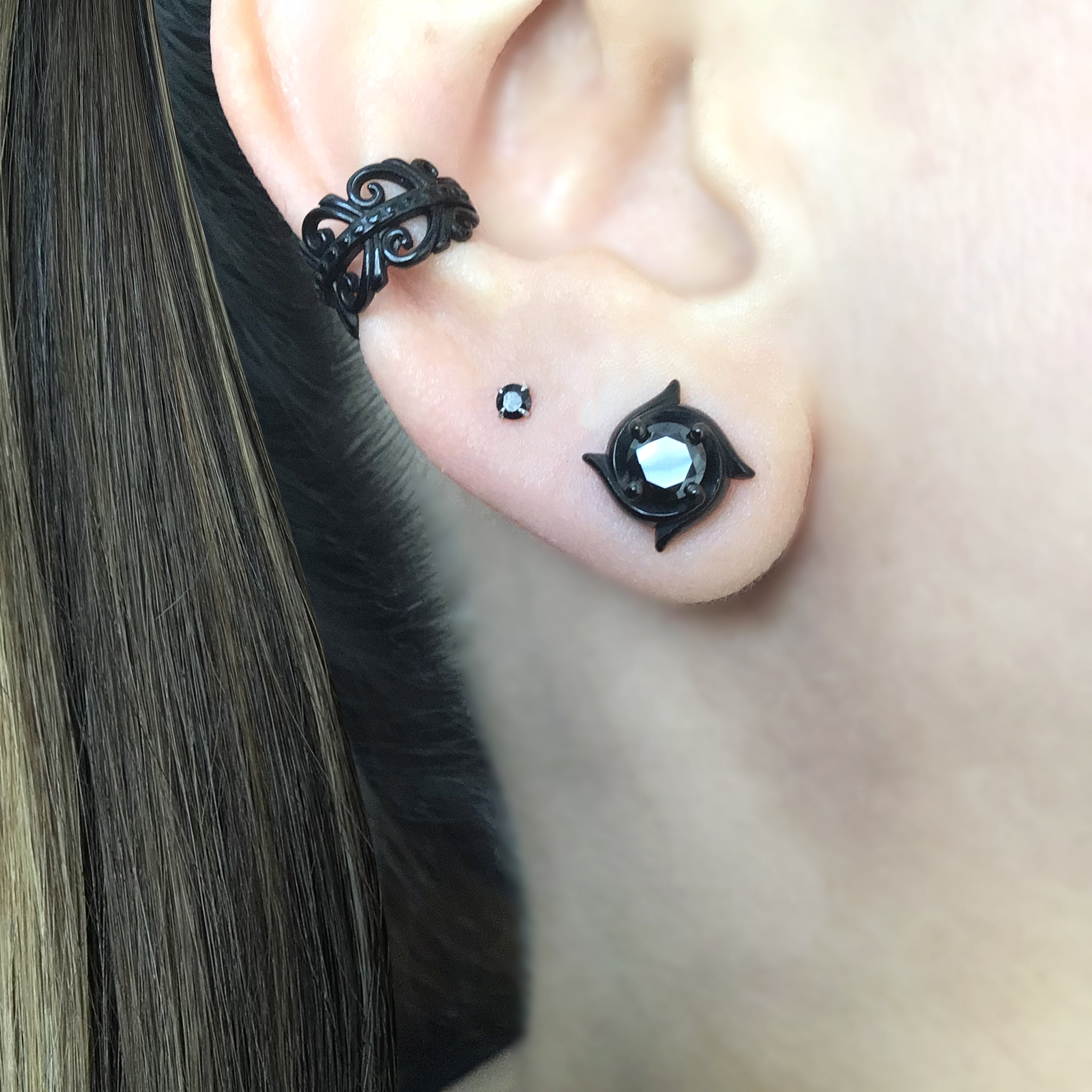 Gothic stud earrings