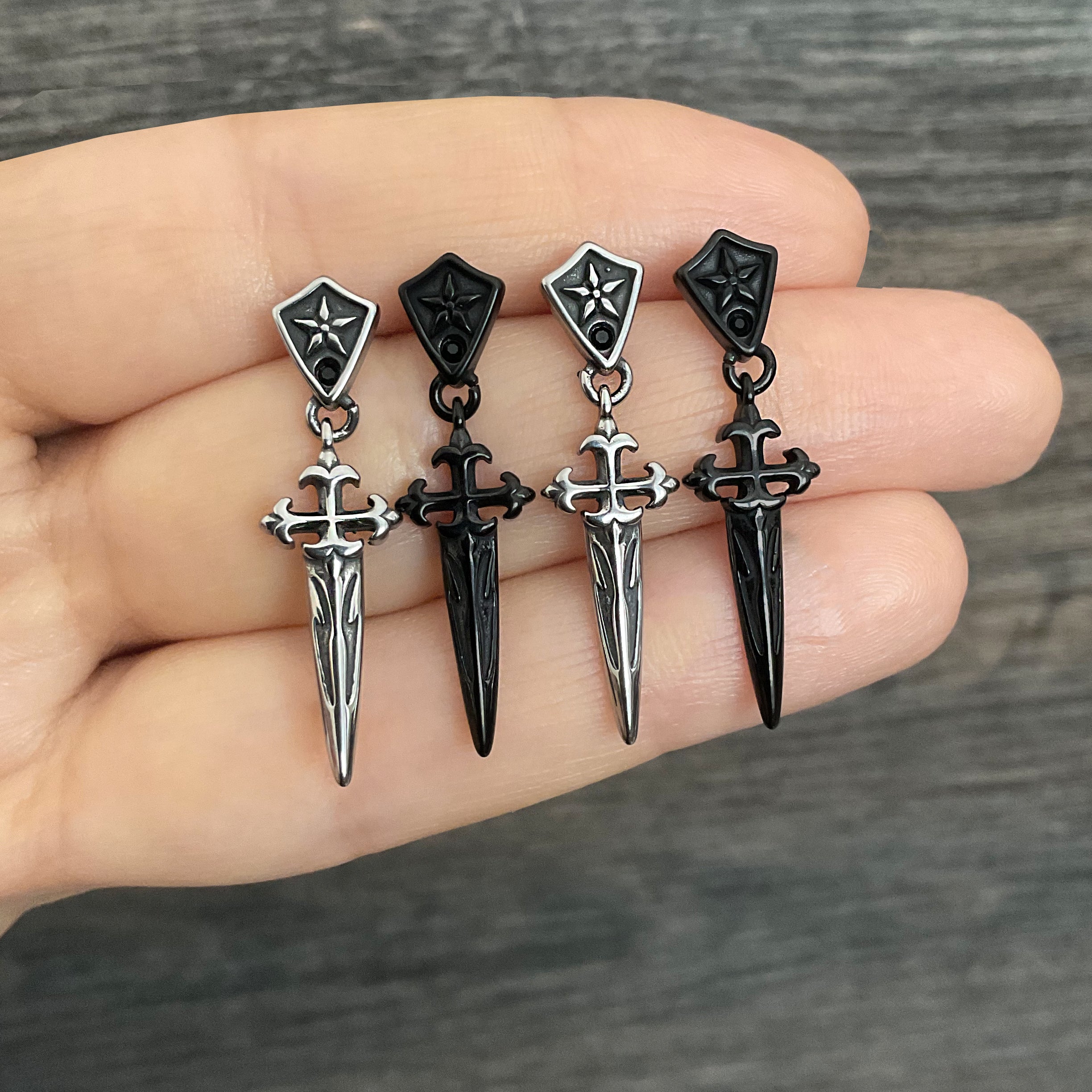 Rey Sword and Shield earrings