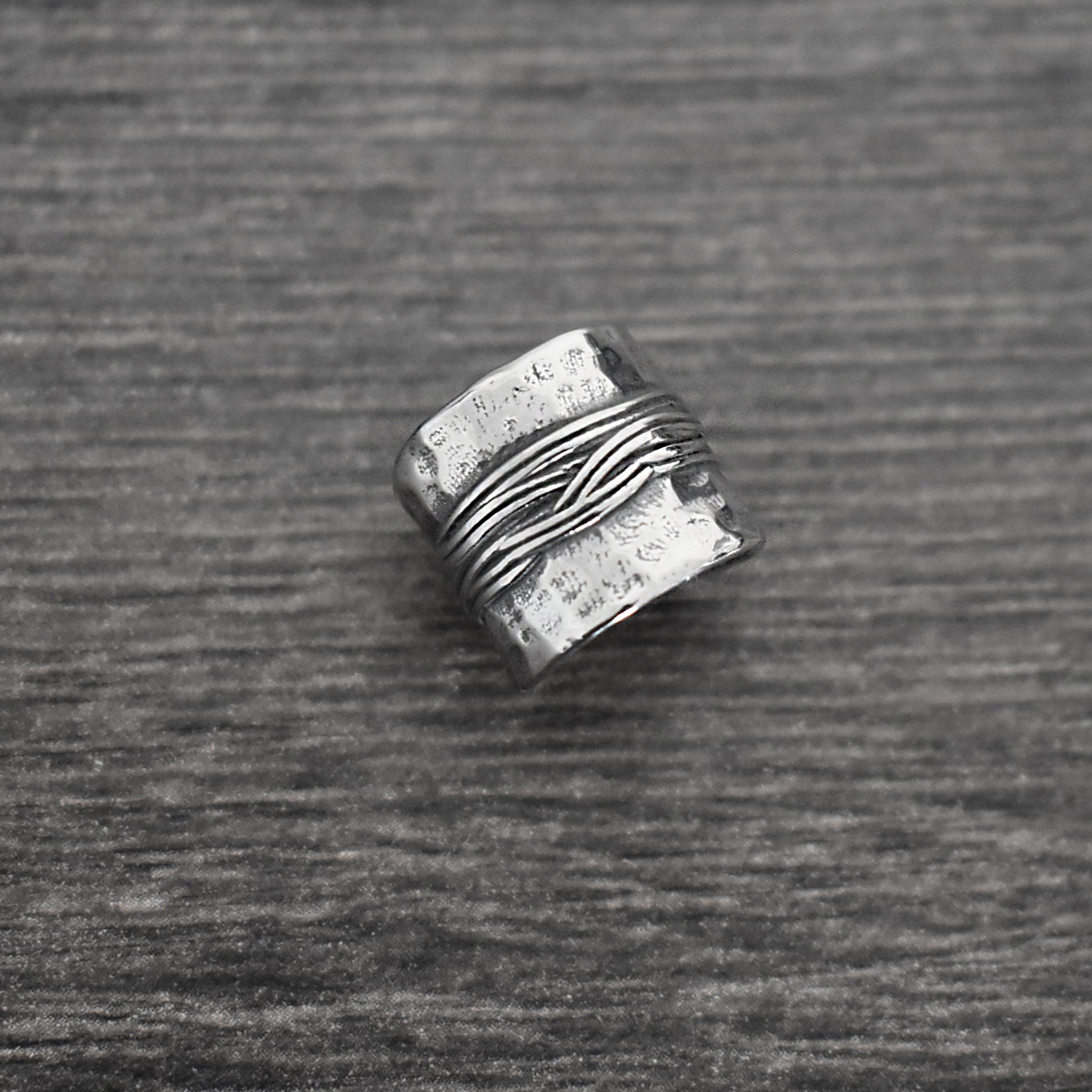 Hammered Wire Ear Cuff