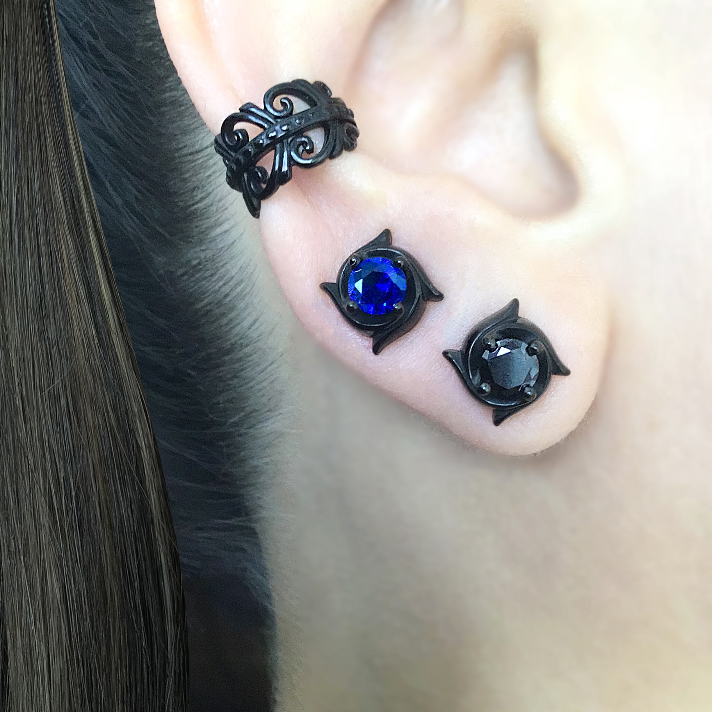 Gothic stud earrings